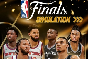 NBA2K模拟总决赛：马刺4-2夺冠 文班亚马荣膺FMVP
